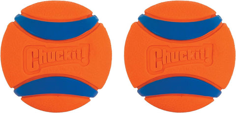 Chuck it Ultra Ball Dog Toy, Medium (2.5 Inch Diameter) Pack of 2