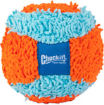 Chuckit Indoor Fetch Ball Dog Toy (4.75 Inch), Orange and Blue