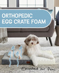 Large Orthopedic Dog Bed with Egg Crate Foam Support and Non-Slip Bottom