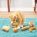  Assorted Bread Catnip Toys - Set of 6